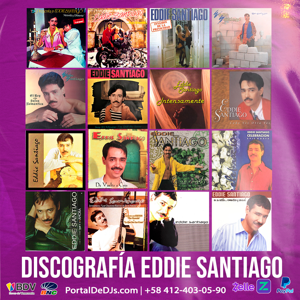 Pack Discografía Completa Eddie Santiago – "Rey de la Salsa Romántica" (1986 - 2006) - Image 2